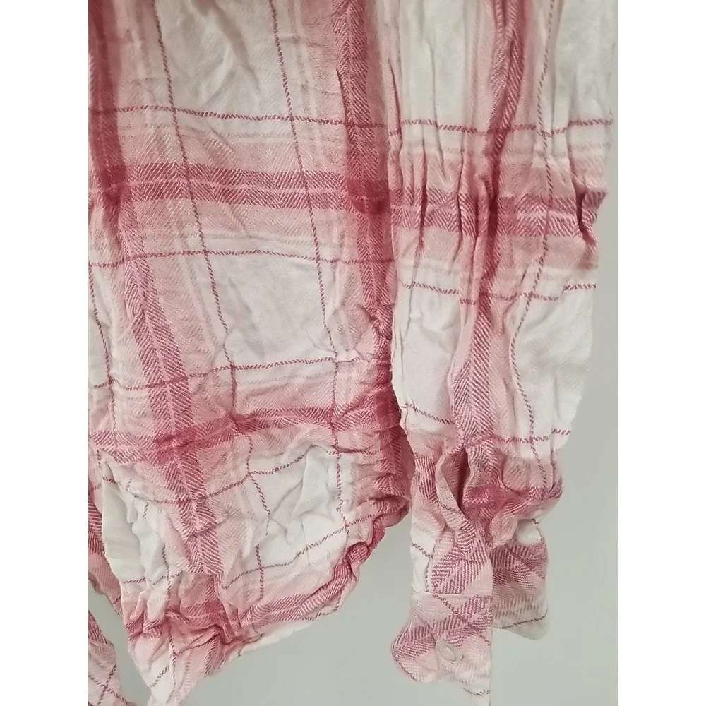 Well Worn Womens Flannel Plaid Long Sleeve Button‎ Up Shirt Small - Picture 5 of 6